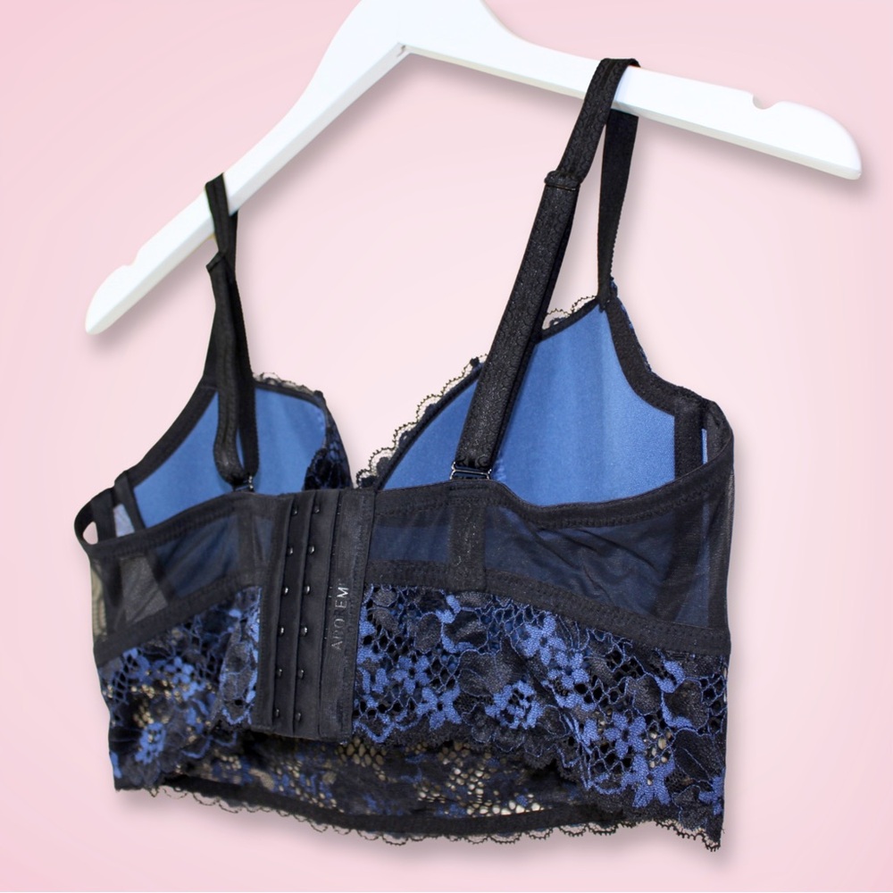 Adore Me Blue Lace Bra - Picture 5 of 9
